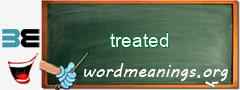 WordMeaning blackboard for treated